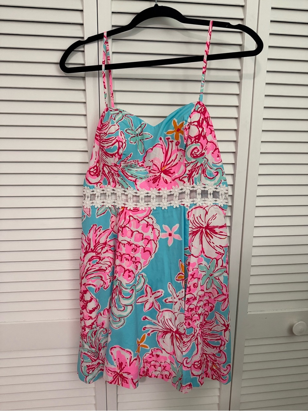 Lily Pulitzer Turquoise & Pink Floral Sundress